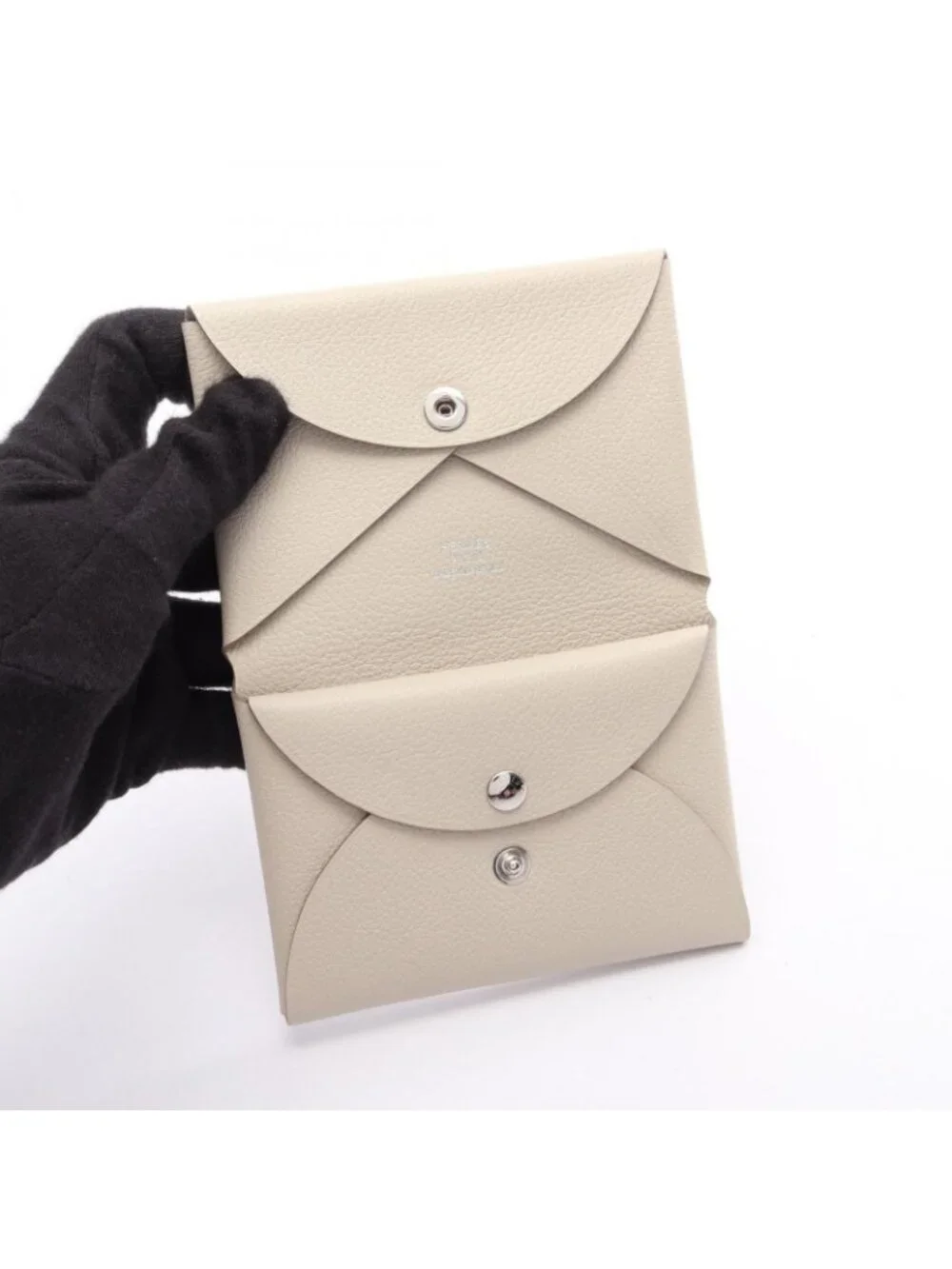 Hermes Coin Case Calvi Duo Beton